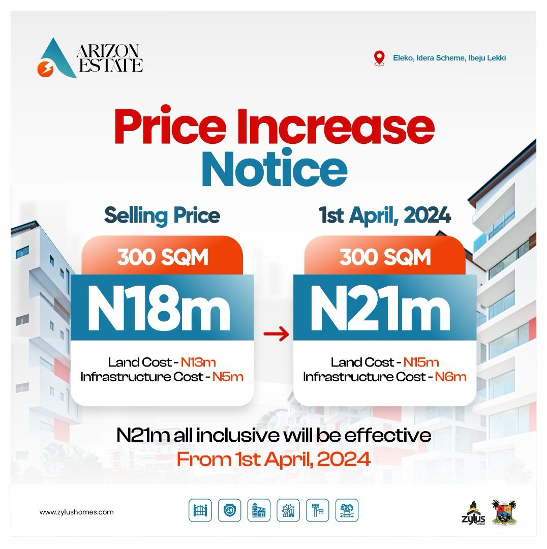 ARIZON ESTATE. Eleko, Idara Scheme. Ibeju Lekki