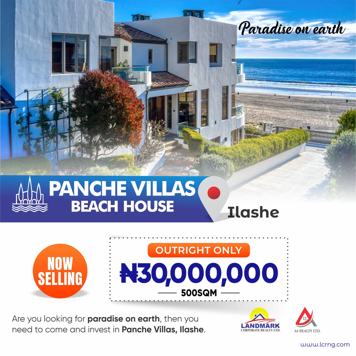 PANCHE VILLA BEACH HOUSE. Ilashe